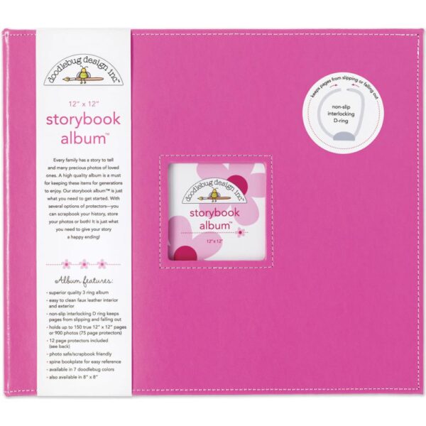 Doodlebug - Storybook Album 12"X12" - Bubblegum