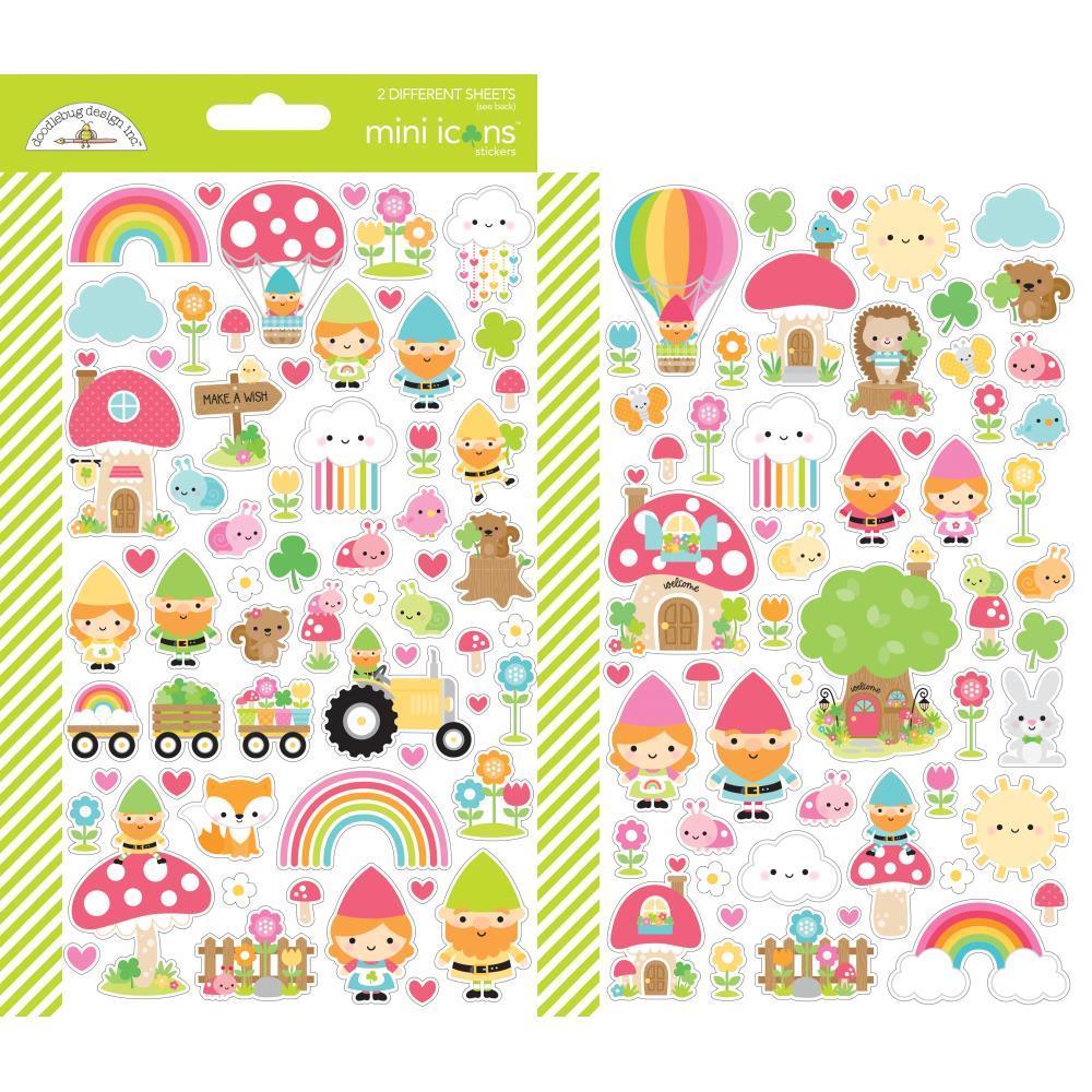 Doodlebug – Over The Rainbow – Mini Cardstock Stickers – ScrapBoutique