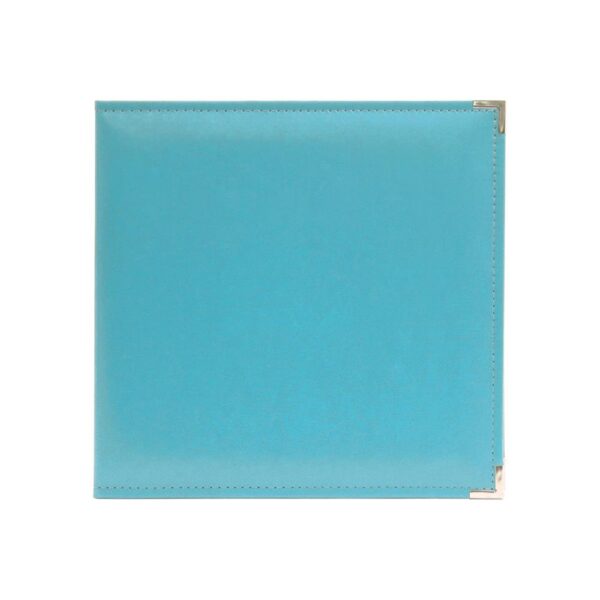 WeR Classic Leather 3Ring 12x12 Album - Aqua