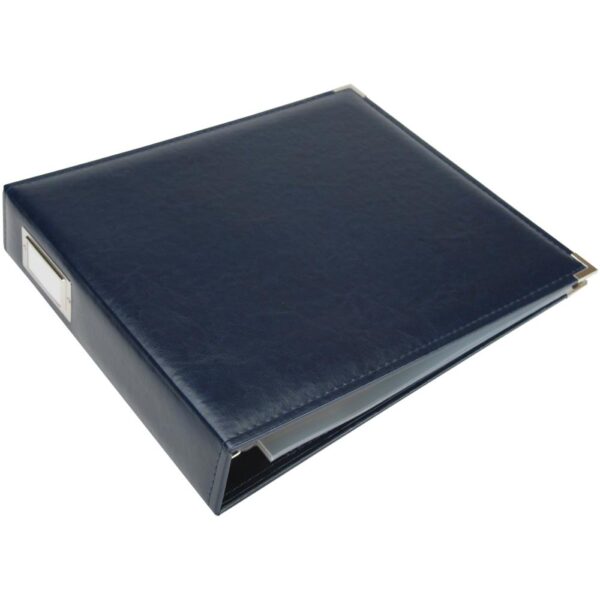 WeR Classic Leather 3Ring 12x12 Album - Navy