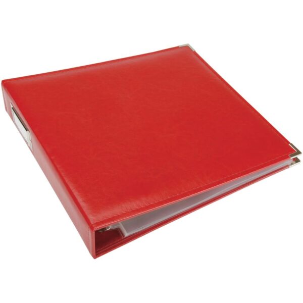 WeR Classic Leather 3Ring 12x12 Album - Red