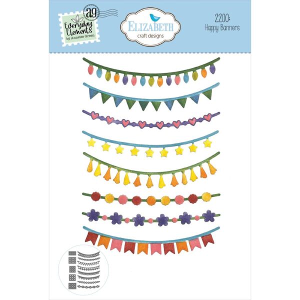 Elizabeth Crafts - Die Set - Happy Banners