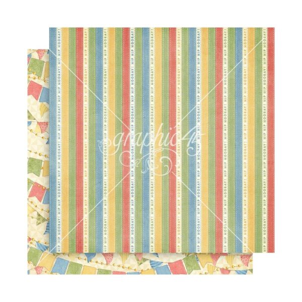 Graphic 45 - Hip Hip Hooray - Collection Pack 12x12" - Image 8