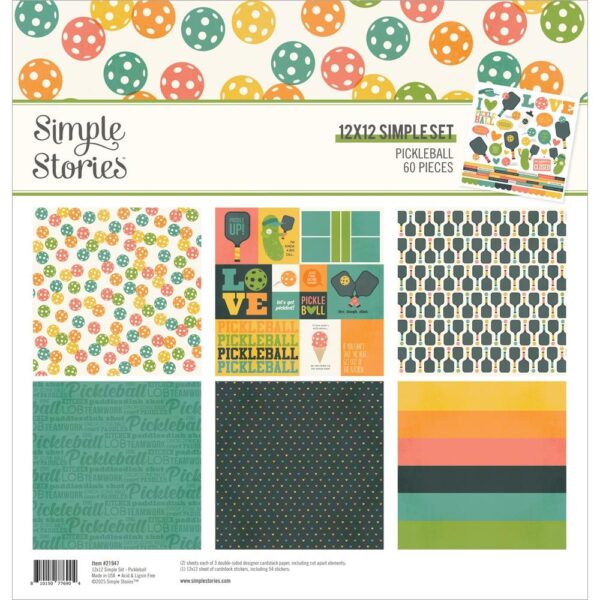 Simple Stories Collection Kit 12X12" - Pickleball