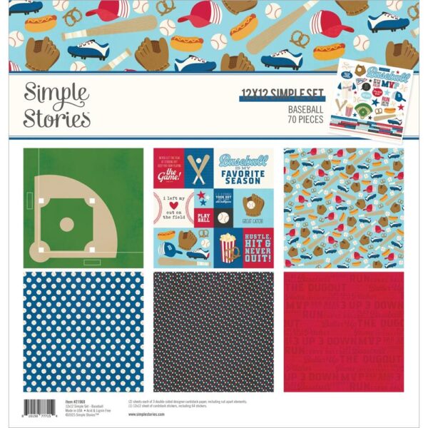 Simple Stories Collection Kit 12X12" - Baseball