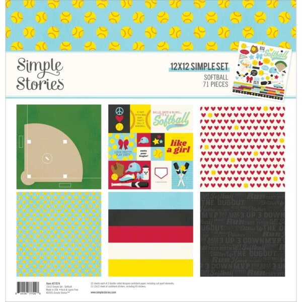 Simple Stories Collection Kit 12X12" - Softball