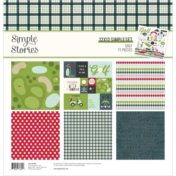 Simple Stories Collection Kit 12X12" - Golf