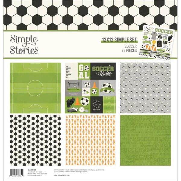 Simple Stories Collection Kit 12X12" - Soccer