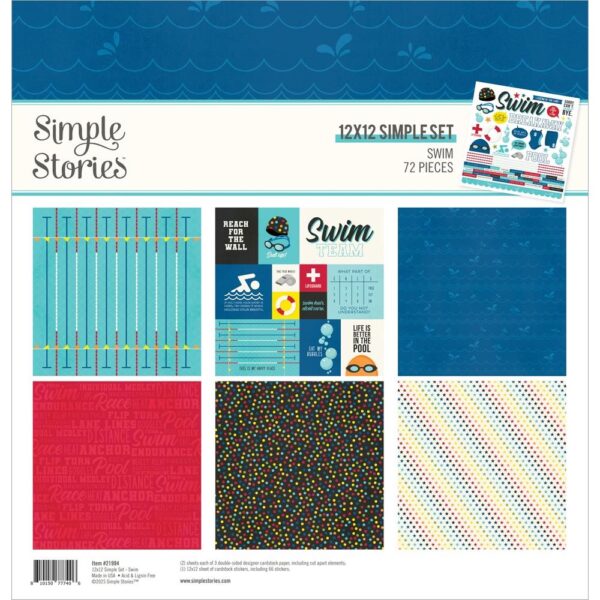 Simple Stories Collection Kit 12X12" - Swim