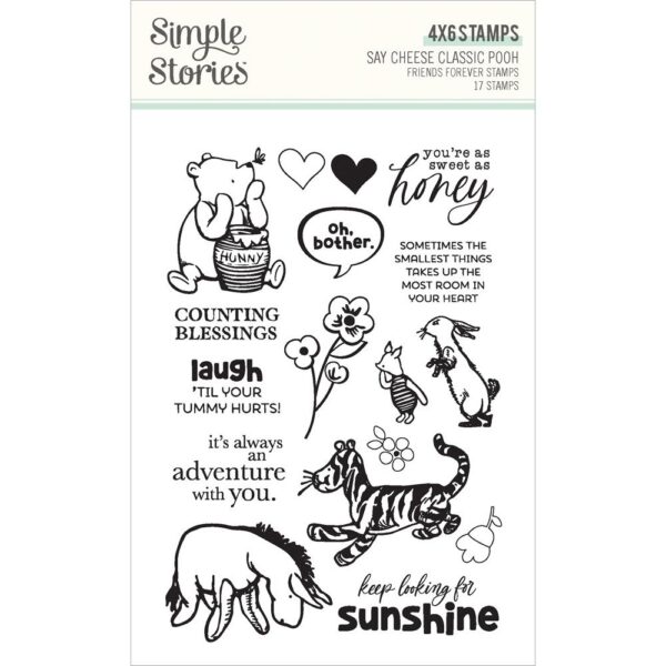 Simple Stories Classic Pooh - Clear Stamps, Friends Forever