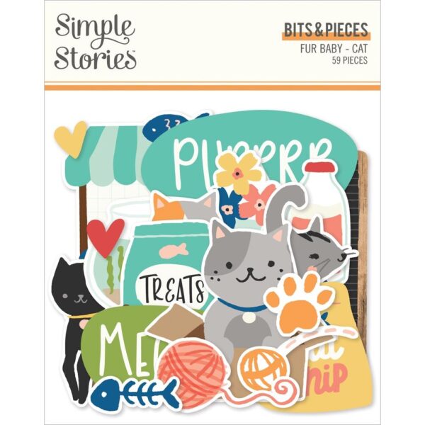 Simple Stories - Fur Baby, CAT - Bits & Pieces