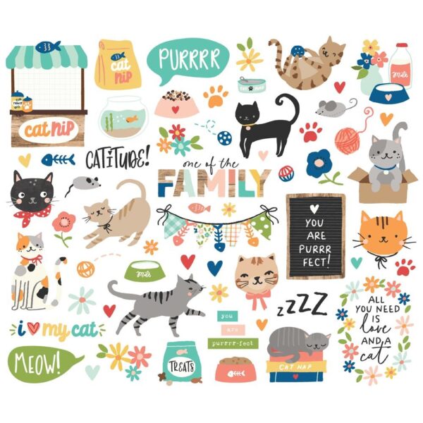 Simple Stories - Fur Baby, CAT - Bits & Pieces - Image 2