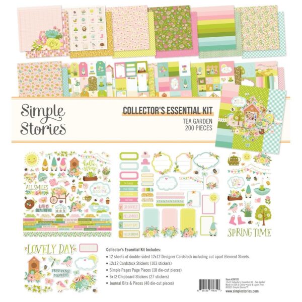 Simple Stories - Tea Garden - Collector's Essential Kit 12x12"