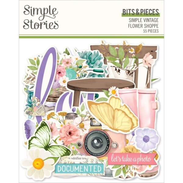 Simple Stories - Vintage Flower Shoppe - Bits & Pieces