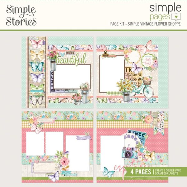 Simple Stories - Vintage Flower Shoppe - Page Kit