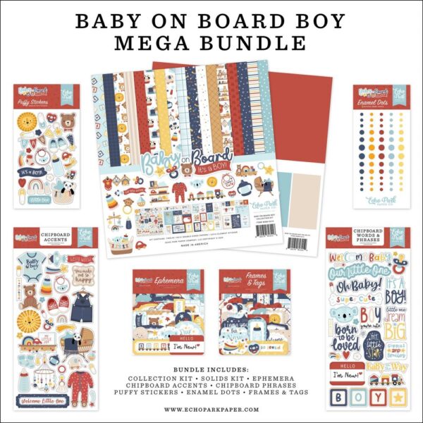 Echo Park - Baby On Board, BOY - Mega Bundle