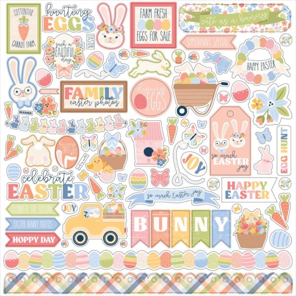 Echo Park - Bunnies And Baskets - Element Stickers