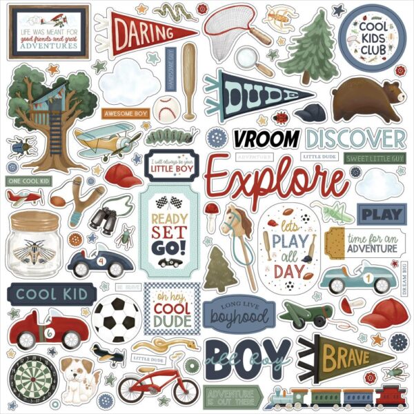 Carta Bella - That's My BOY - Element Stickers