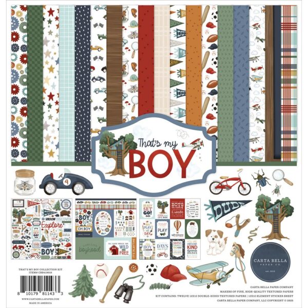 Carta Bella - That's My BOY - Collection Kit 12X12"