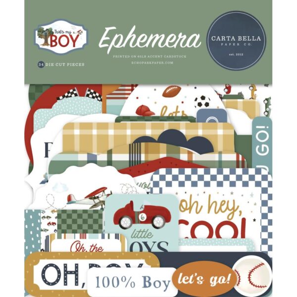 Carta Bella - That's My BOY - Ephemera, Icons