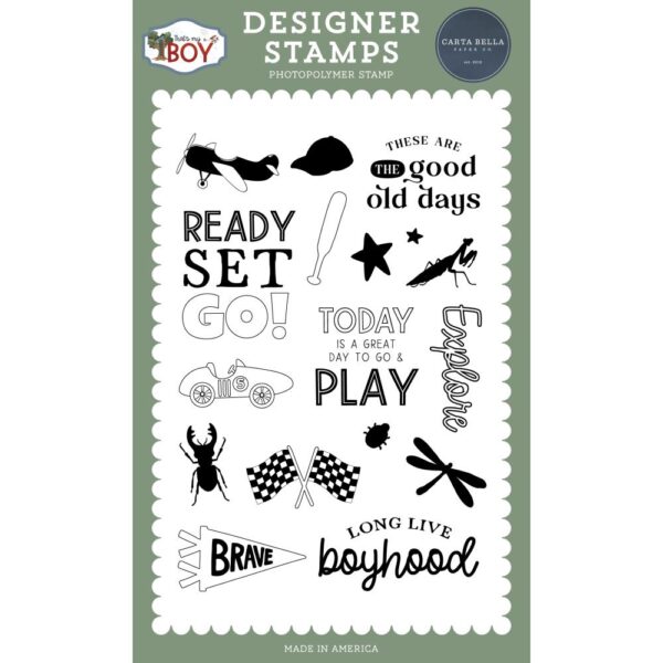 Carta Bella - That's My BOY - Stamp Set, Boyhood