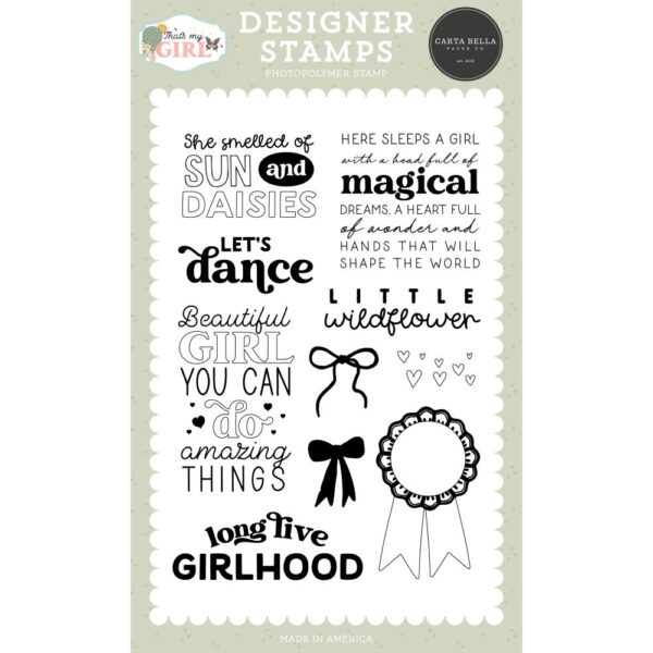 Carta Bella - That's My GIRL - Stamp Set, Girlhood