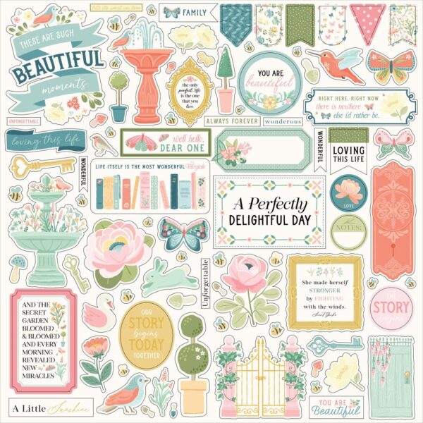 Carta Bella - Secret Garden - Element Stickers