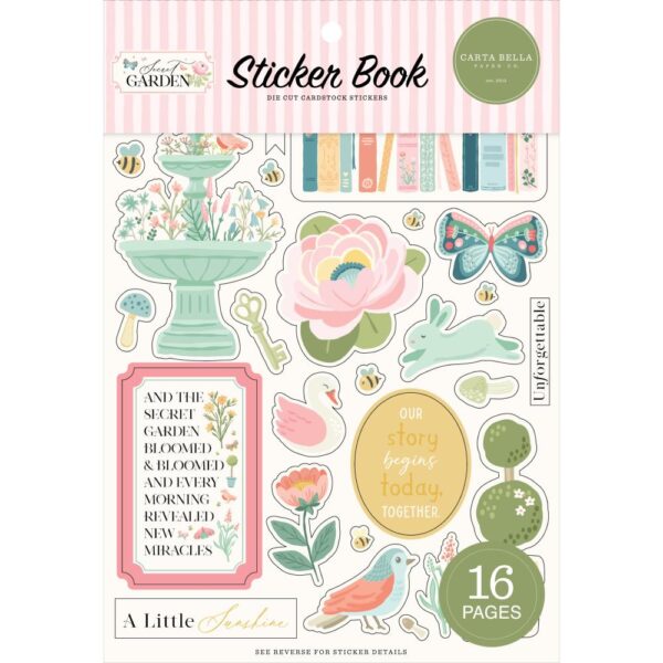 Carta Bella - Secret Garden - Sticker Book