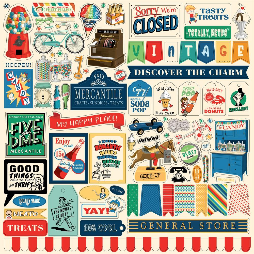 Carta Bella – Mercantile – Element Stickers – ScrapBoutique