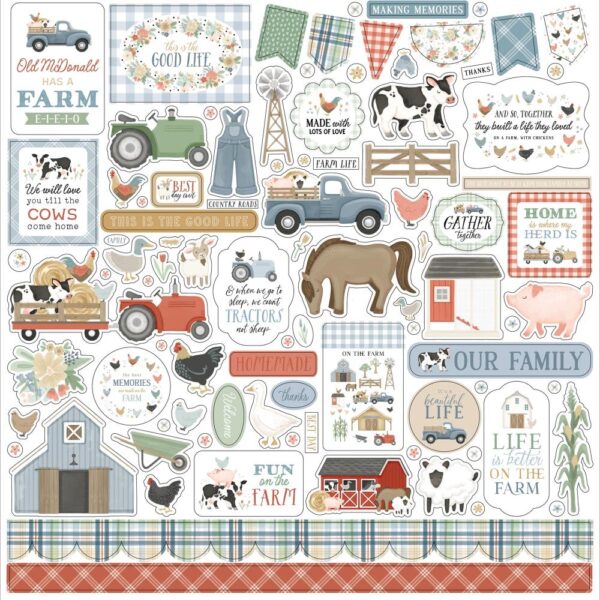 Carta Bella - On The Farm - Element Stickers