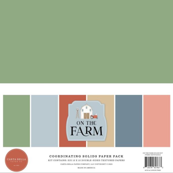 Carta Bella - On The Farm - Collection Kit 12X12", Solids