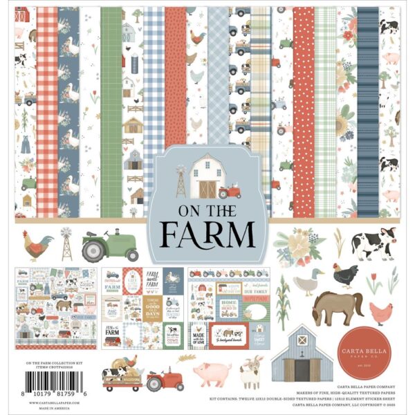 Carta Bella - On The Farm - Collection Kit 12X12"