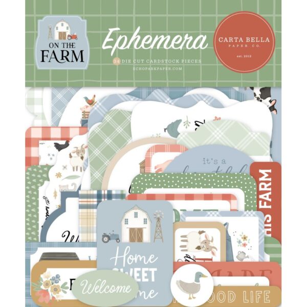 Carta Bella - On The Farm - Ephemera, Icons