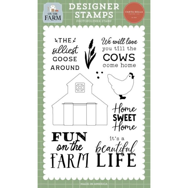 Carta Bella - On The Farm - Stamp Set, Cows Come Home