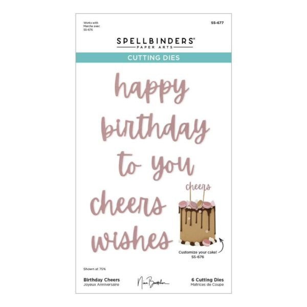 Spellbinders - Etched Dies - Birthday Cheers