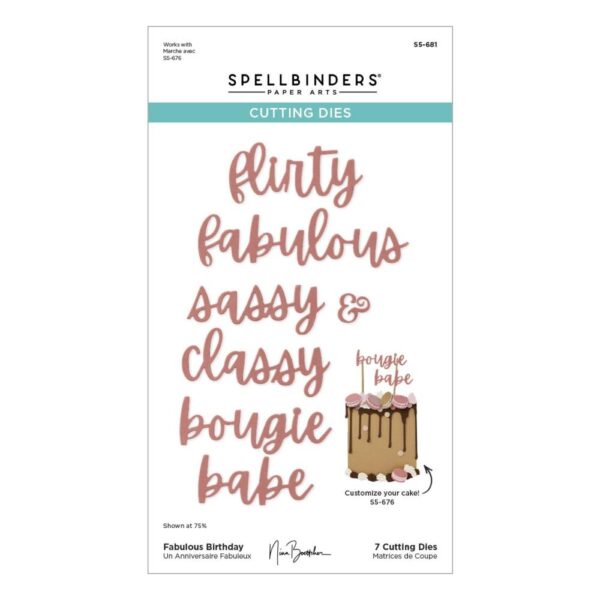 Spellbinders - Etched Dies - Fabulous Birthday