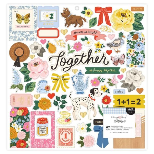 Maggie Holmes - Pretty Picnic - Foam Stickers 12x12"