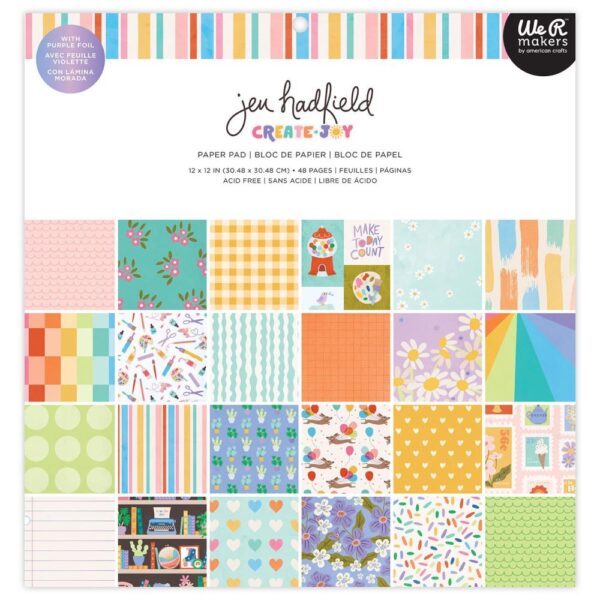 Jen Hadfield - Create Joy - 12x12" Paper Pad