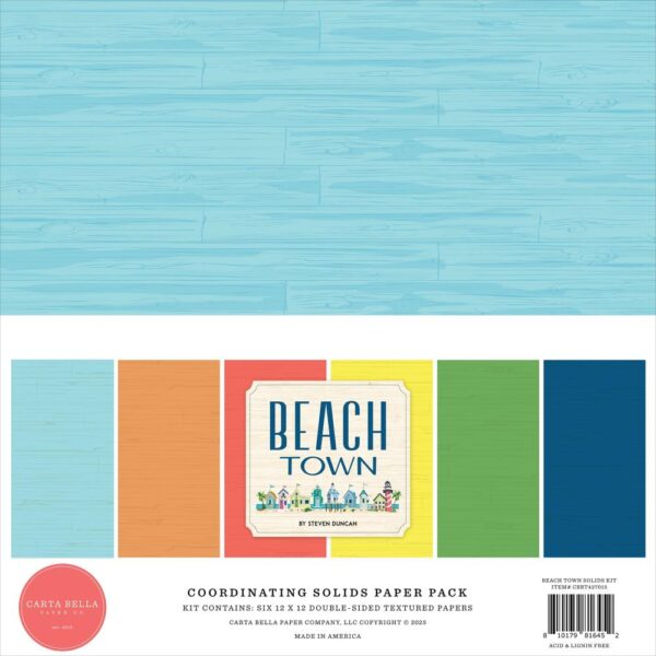 Carta Bella - Beach Town - Collection Kit 12x12", Solids