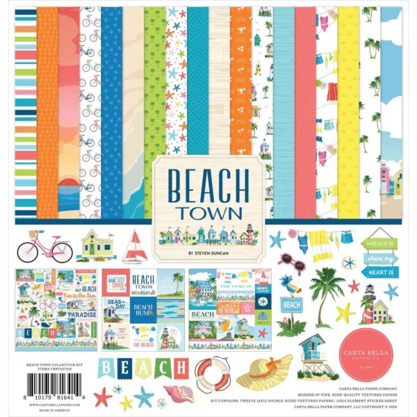 Carta Bella - Beach Town - Collection Kit 12x12"