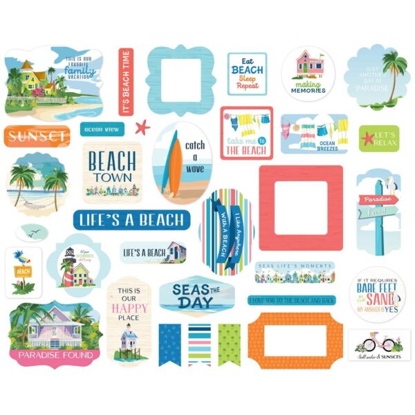 Carta Bella - Beach Town - Ephemera, Icons - Image 2