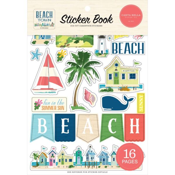 Carta Bella - Beach Town - Sticker Book