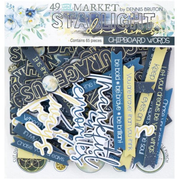 49 & Market - Starlight Dreams - Chipboard Word Set