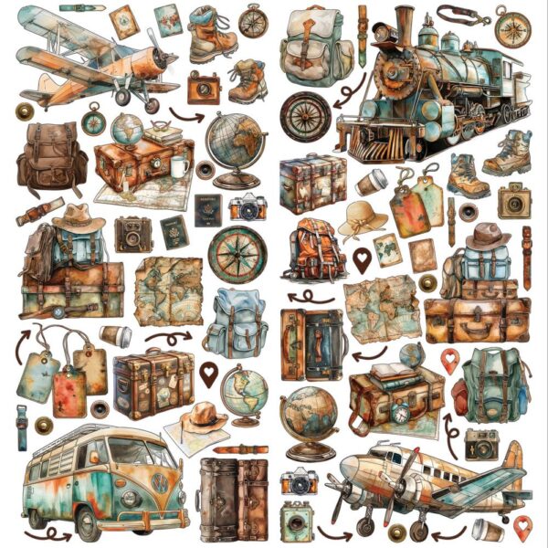 49 & Market - Wanderlust Explorer - Laser Cuts, Elements - Image 2