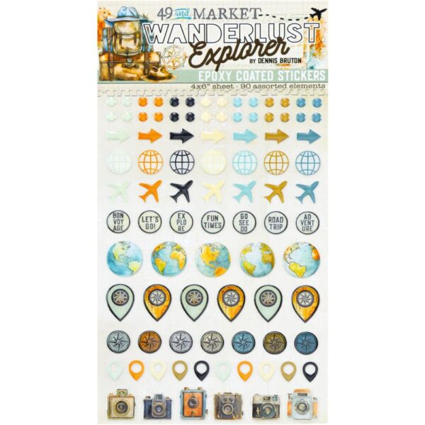 49 & Market - Wanderlust Explorer - Epoxy Stickers