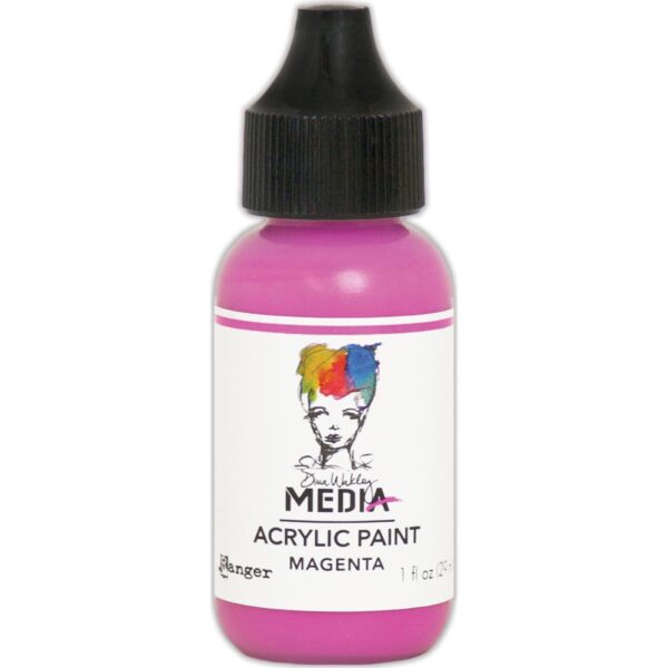 Dina Wakley - Acrylic Paint 1oz - Magenta