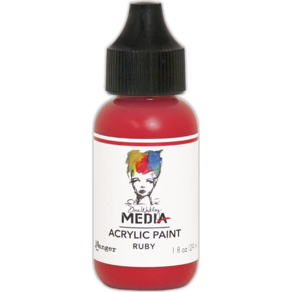 Dina Wakley - Acrylic Paint 1oz - Ruby