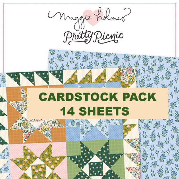 Maggie Holmes - Pretty Picnic - Cardstock Pack, 14 Sheets