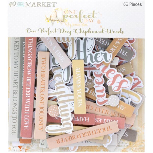 49 & Market - One Perfect Day - Chipboard Words