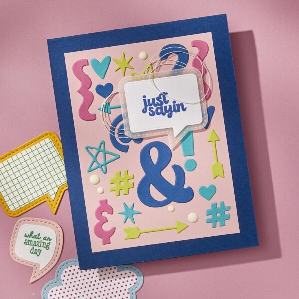 Spellbinders By Kelly Bangs - Just Sayin' - Etched Dies, Punctuation and Icons - Image 3